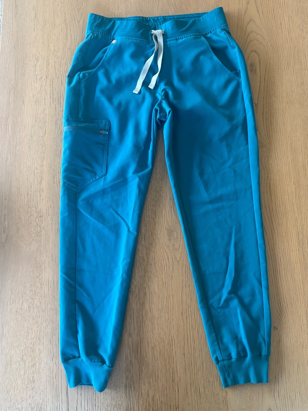 FIGS Scrub Set XS Top Small Zamora Jogger Pants Teal Blue - Picture 6 of 9
